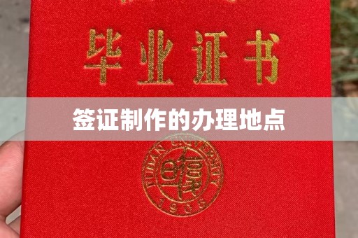 安徽签证制作的办理地点