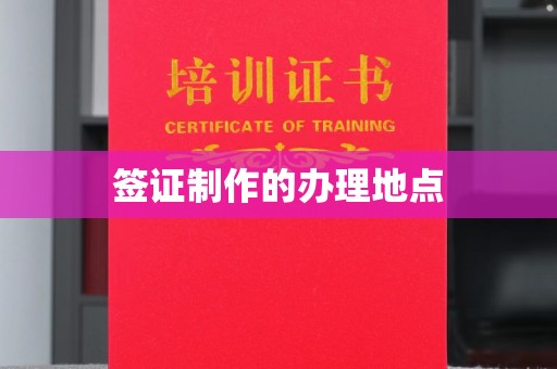 安徽签证制作的办理地点