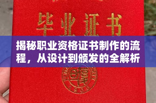 安徽揭秘职业资格证书制作的流程，从设计到颁发的全解析