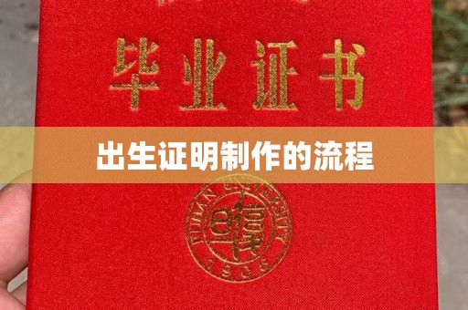 安徽出生证明制作的流程