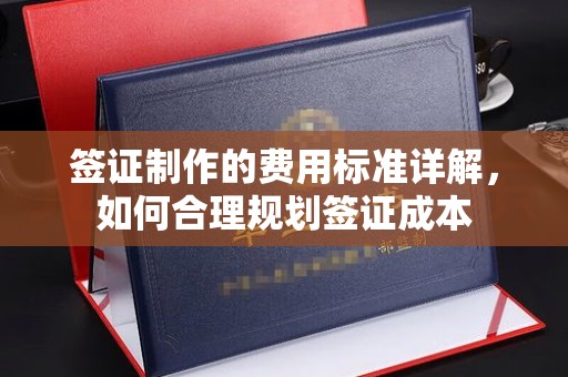 安徽签证制作的费用标准详解，如何合理规划签证成本