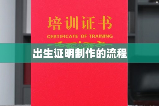安徽出生证明制作的流程